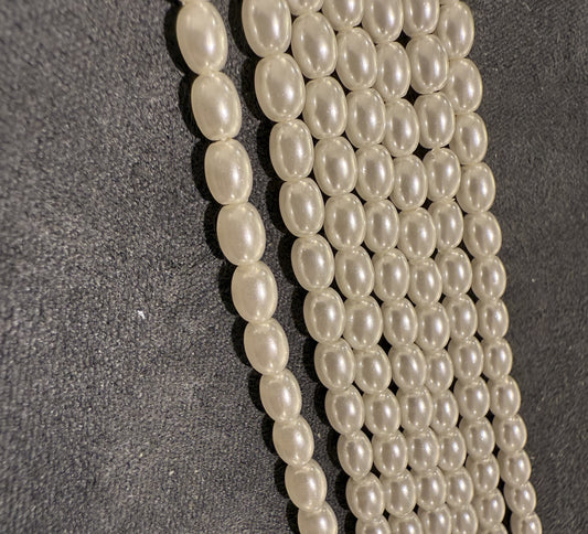 Shellperler /Ris ，4*5mm，40cm