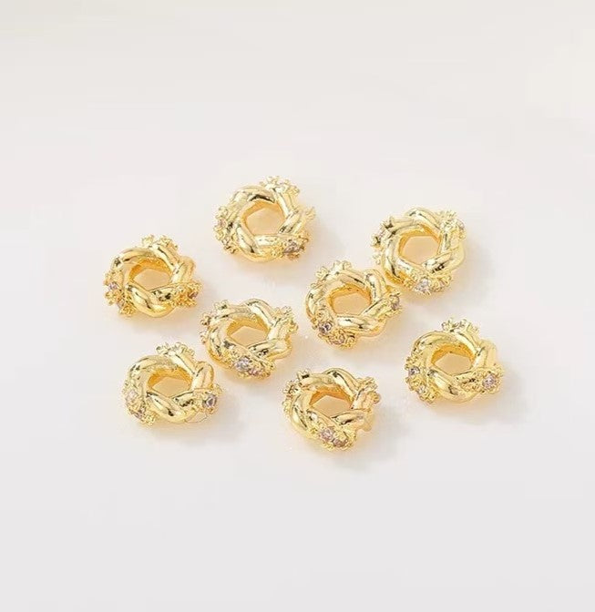 Mellemled,blomstkrans,3x8.2 mm, FG, 8 stk.