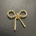 Vedhæng,Sløjfe, FG, ca. 18.5x15.7x5.3 mm. 4 stk.