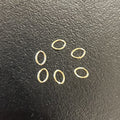 Ring/øsken, åben, oval , 2.6*3.5 mm, FG, ca. 50stk.