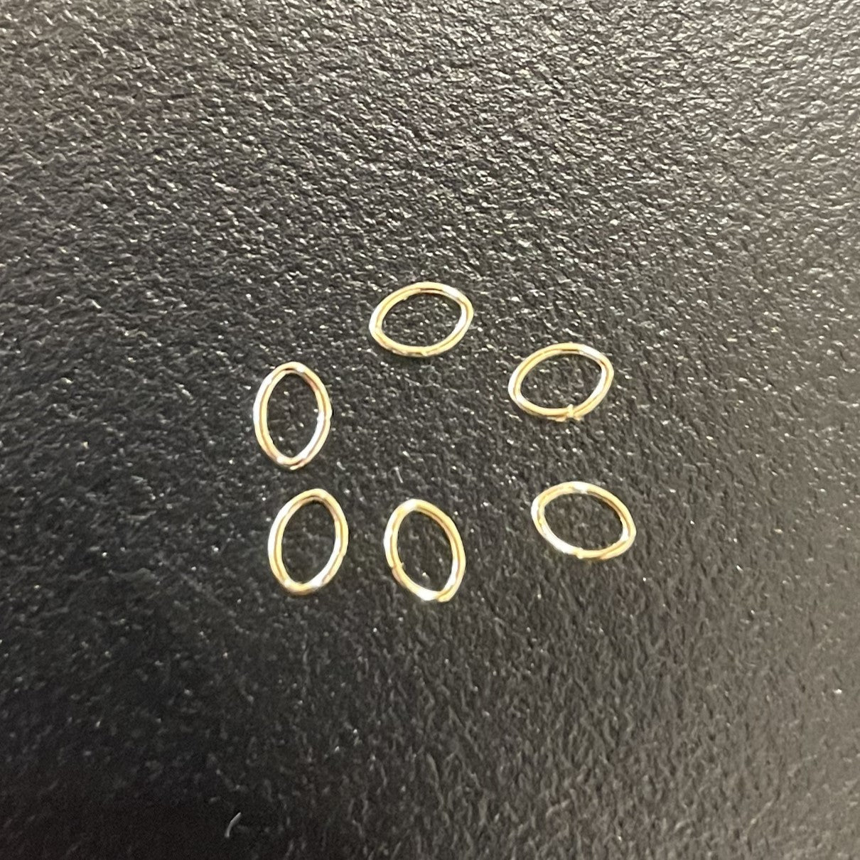 Ring/øsken, åben, oval , 2.6*3.5 mm, FG, ca. 50stk.