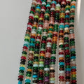 Tourmalin , oblate, ca. 2×4 mm, 1 streng
