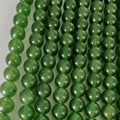 Jade,rund , ca. 8 mm, 1 streng