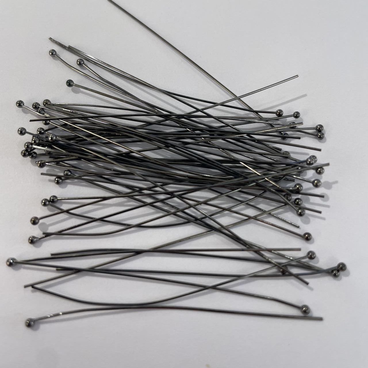 Perlestave m/1 perle, 50x0,6 mm, FG,50 stk.