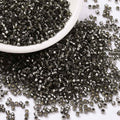 Seed beads, ca. 2x1,5 mm, sort, ca. 5 gram
