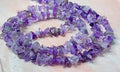 Amethyst, chips, ca. 5-8x5-8 mm, 1 streng