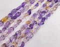 Amethyst, chips, ca. 5-9x5-9 mm, 1 streng