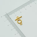 8mm bidsel lås, Sølvbelagt, 18kt guldbelagte，1 stk