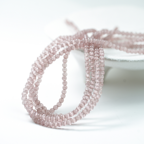 Cat Eye,3mm/37cm，Hel Streng - GråLilla ‌