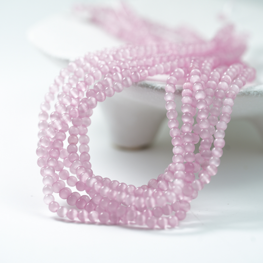 Cat Eye,3mm/37cm，Hel Streng - Lyse Pink ‌