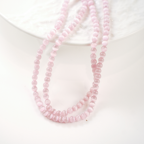 Cat Eye,12mm/36cm，Hel Streng - Lyse Pink