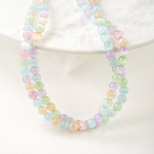 Cat Eye,6mm/36cm，Hel Streng - Macaroner