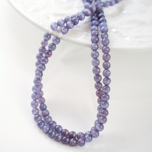 Cat Eye,6mm/37cm，Hel Streng - Grålilla