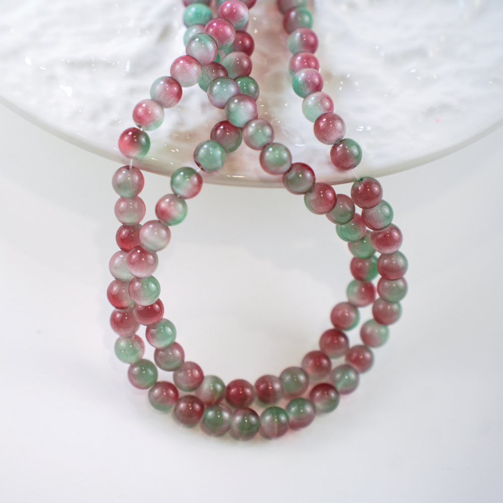 Cat eye,8mm/36cm，Hel Streng - Watermelon