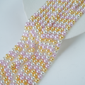 Crystal pearl,8mm rund/40cm, Hel Streng - MIX1