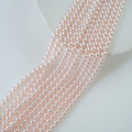 Crystal pearl,8mm rund/40cm, Hel Streng - Rosaline