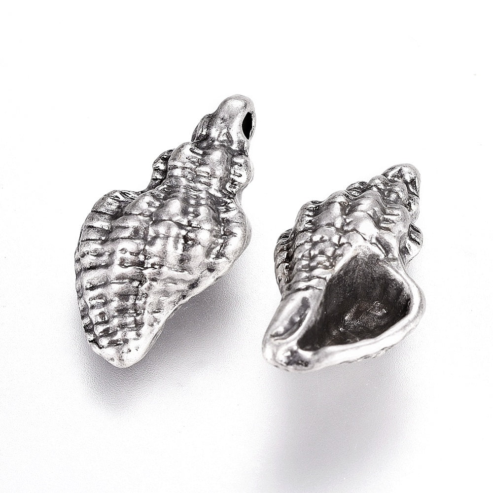 Konkylie, ca. 21x8x12mm. FS, 2 stk.