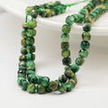 Green Tiger Eye,8mm Terning, Hel Streng