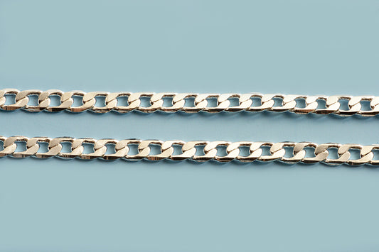 Panserkæde, ca. 6x5x1 mm, FS, pr. meter