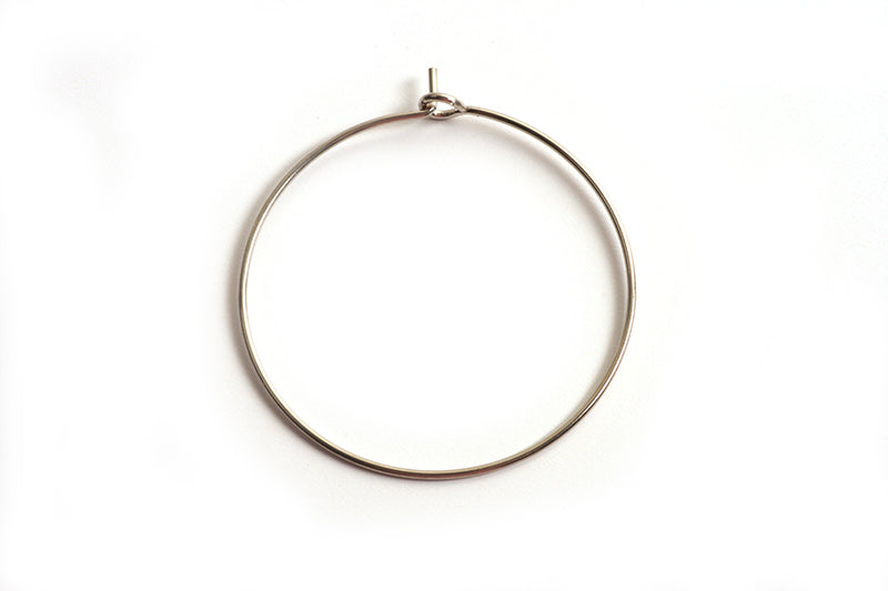 Creol, 30x0,8 mm, platiniumfarvet, 5 par