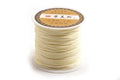 Polyestersnøre, 0,8 mm, cremefarvet, ca. 35 meter