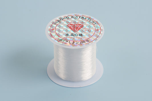Nylon snøre, 0,2 mm, klar, ca. 25 m