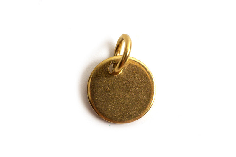 Mønt med øsken, 8x0,7 mm, FG rustfrit stål, 2 stk.