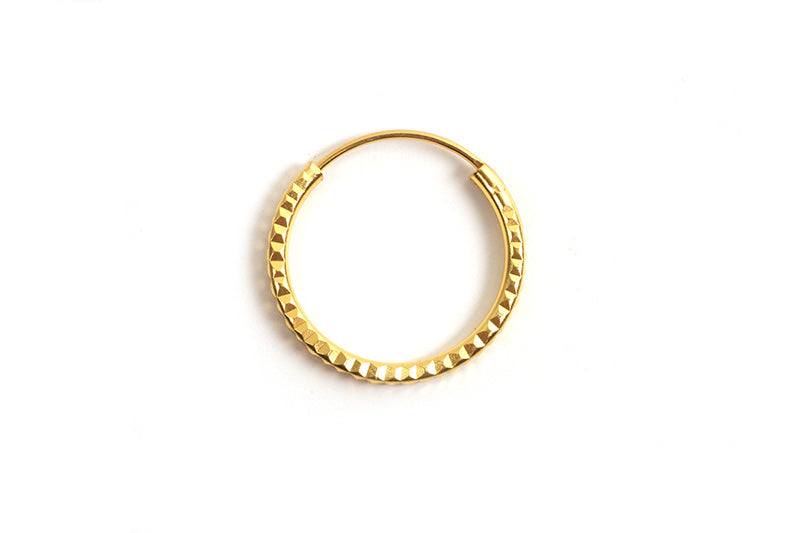Hoops, facetteret, 1,5x16 mm, FG 925s, 1 par