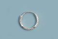 Hoops, facetteret, 1,2x12 mm, 925s, 1 par