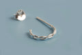 Hoops, flettede, 1,5x11 mm, 925s, 1 par