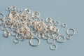 Ring/øsken, åben, mix størrelser, FS, ca. 30 gram