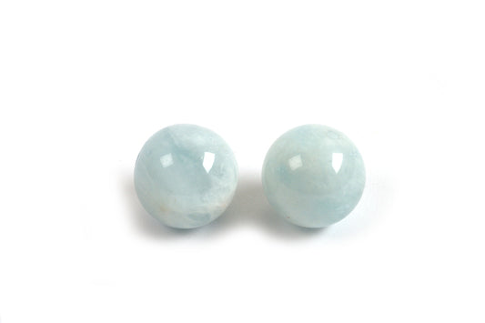 Aquamarin, 10 mm, 2 stk.