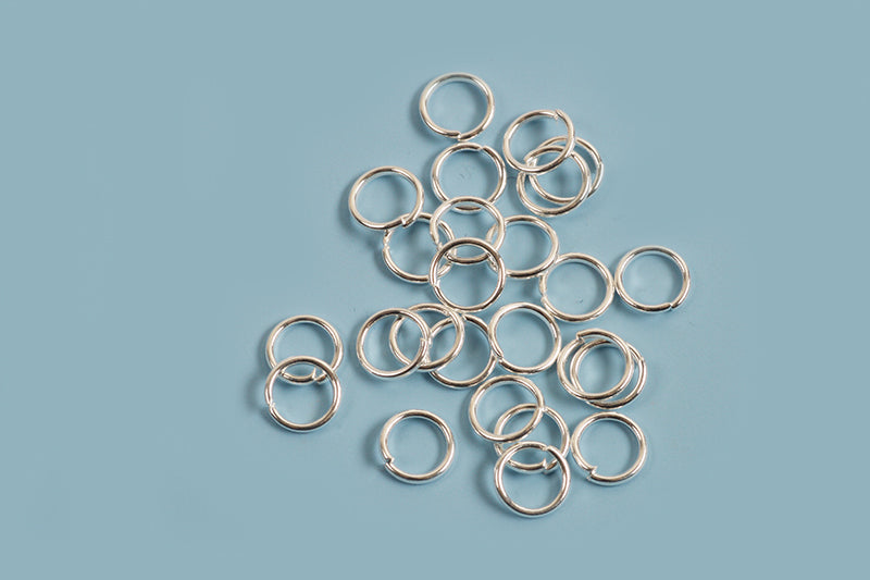 Ring/øsken, åben, 4x0,5 mm, FS rustfrit stål, ca. 25 stk.