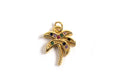 Vedhæng, palme m/farvede zirkonia, ca. 18x14x2 mm, FG, 1 stk.