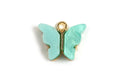 Sommerfugl, emalje, ca. 14x16x3 mm, FG, turkis, 1 stk.