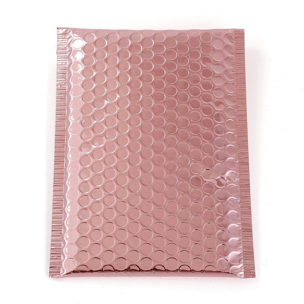 Bobbelkuvert, støvet blank rosa, 24x15 mm, 1 stk.