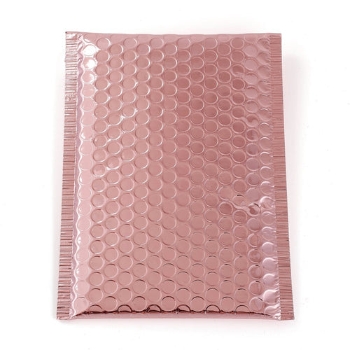 Bobbelkuvert, støvet blank rosa, 24x15 mm, 1 stk.