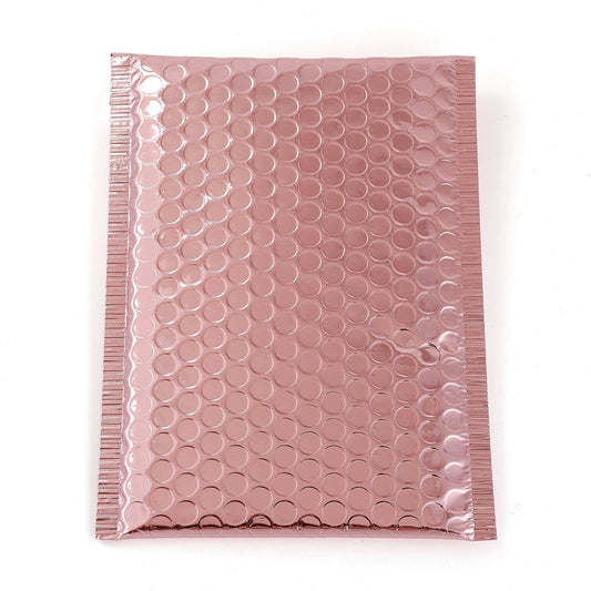 Bobbelkuvert, støvet blank rosa, 24x15 mm, 1 stk.