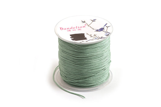 Nylonsnøre, 1 mm, turkisgrøn, 100 meter