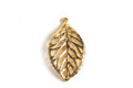Vedhæng, blad, ca. 23x13 mm, FG med 18 K guld, 2 stk.