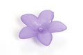 Blomst, resin/acryl, lilla, 17x16,5x4, 6 stk.