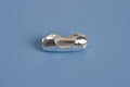 Lås til kuglekæde, 8x3x2,4 mm, FS, 10 stk.