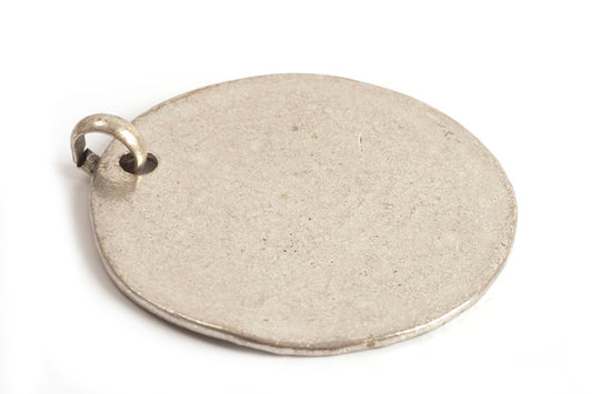 MEGA mønt, ca. 53x56 mm, antiksølv, 1 stk.