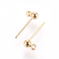 Ørestikker m. øje, 18K FG, 14x3 mm, 3 par.