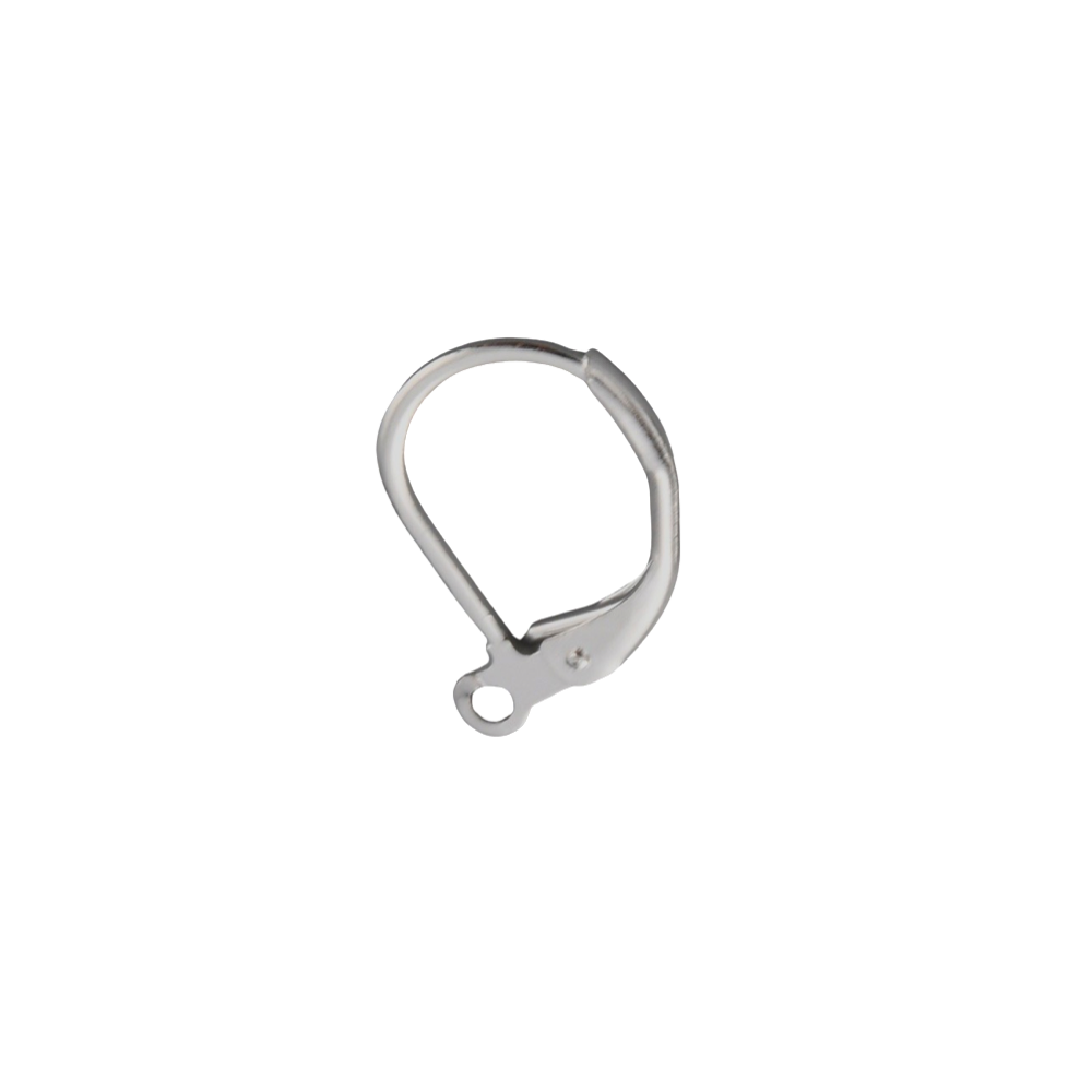 Ørekrog, ca. 15x10 mm, 925s forsølvet, 5 par