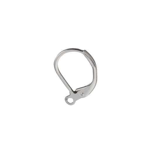 Ørekrog, ca. 15x10 mm, 925s forsølvet, 5 par