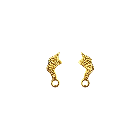 Ørestikker, banket, FG 925s, 7x4.5 mm. 1 par