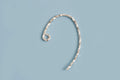 Ørekrog, snoet tråd, oval, ca. 14x22 mm, 925s, 1 par