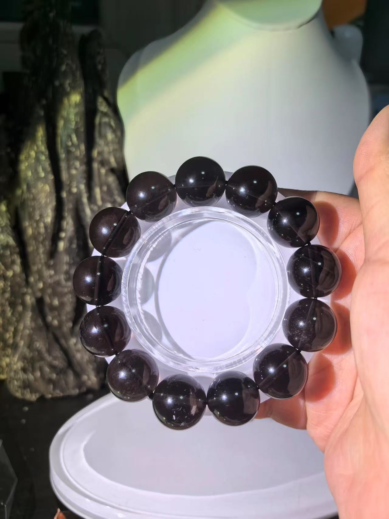 Jade,rund , ca. 20mm, 1 streng