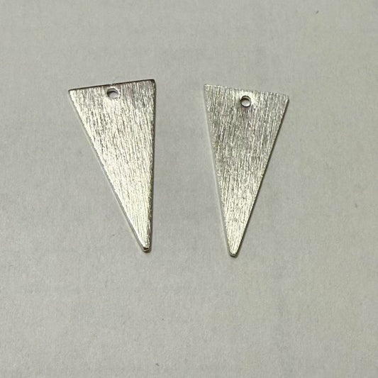 Lang trekant, børstet, 20x10 mm, FS, 2 stk.